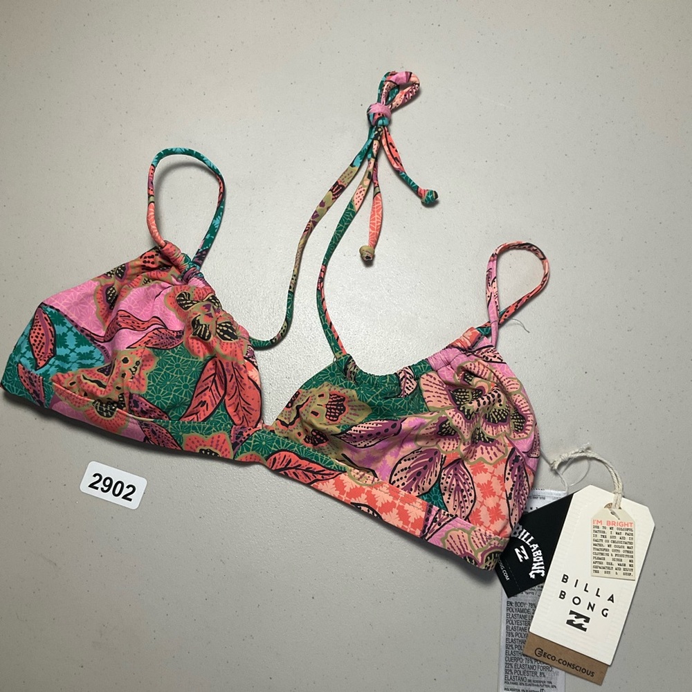Billabong Bikini Top Small Multicolor Visions Of Paradise Coco BRLT - Picture 1 of 6